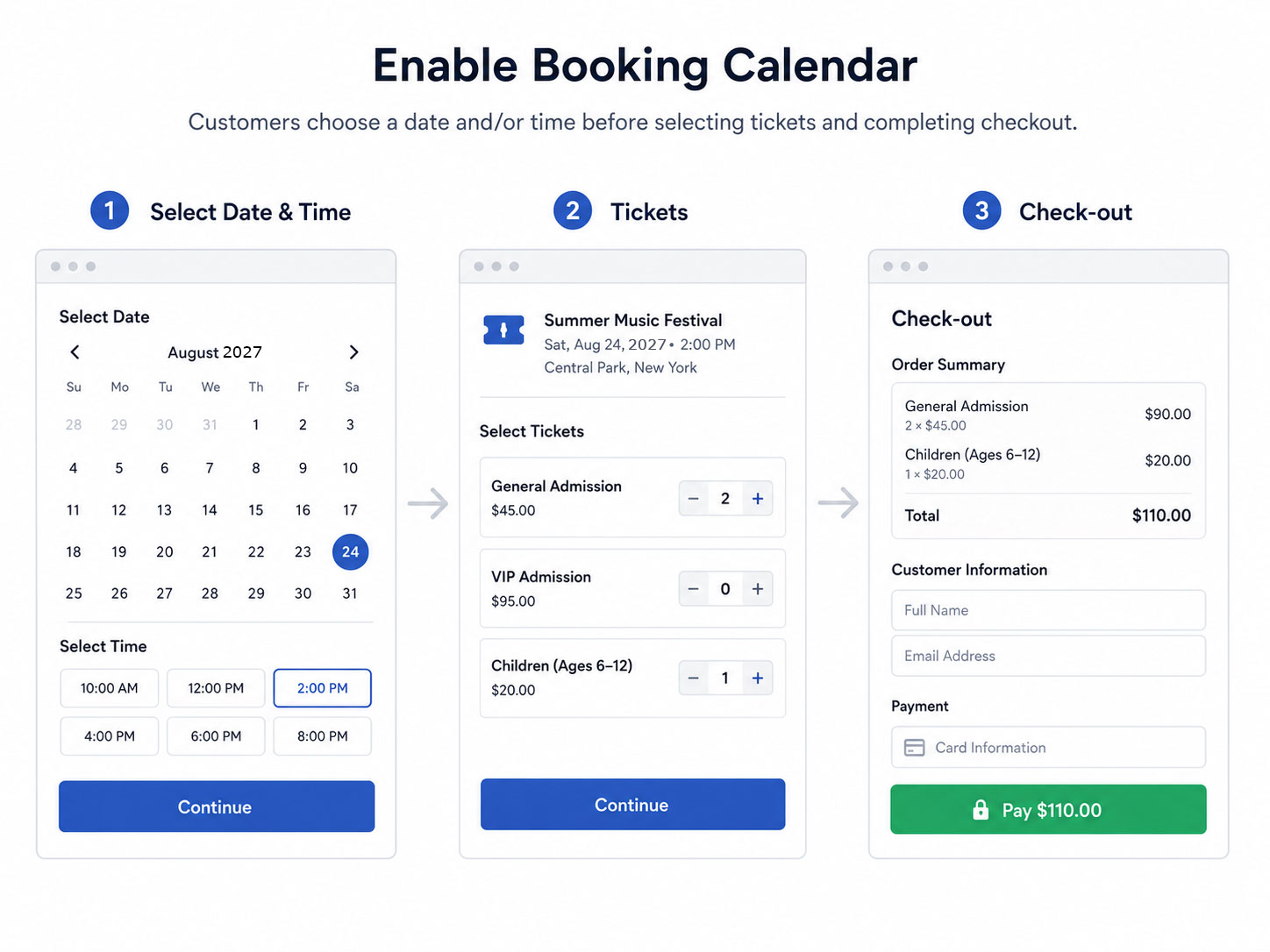 Booking Calendar and Booking Flow Explained 2 Enable Booking Calendar